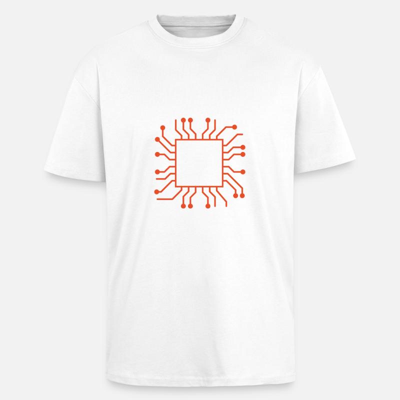 Multitasking-Modus – CPU-Überlastung erkannt - Oversized Heavyweight Unisex T-Shirt - Weiß