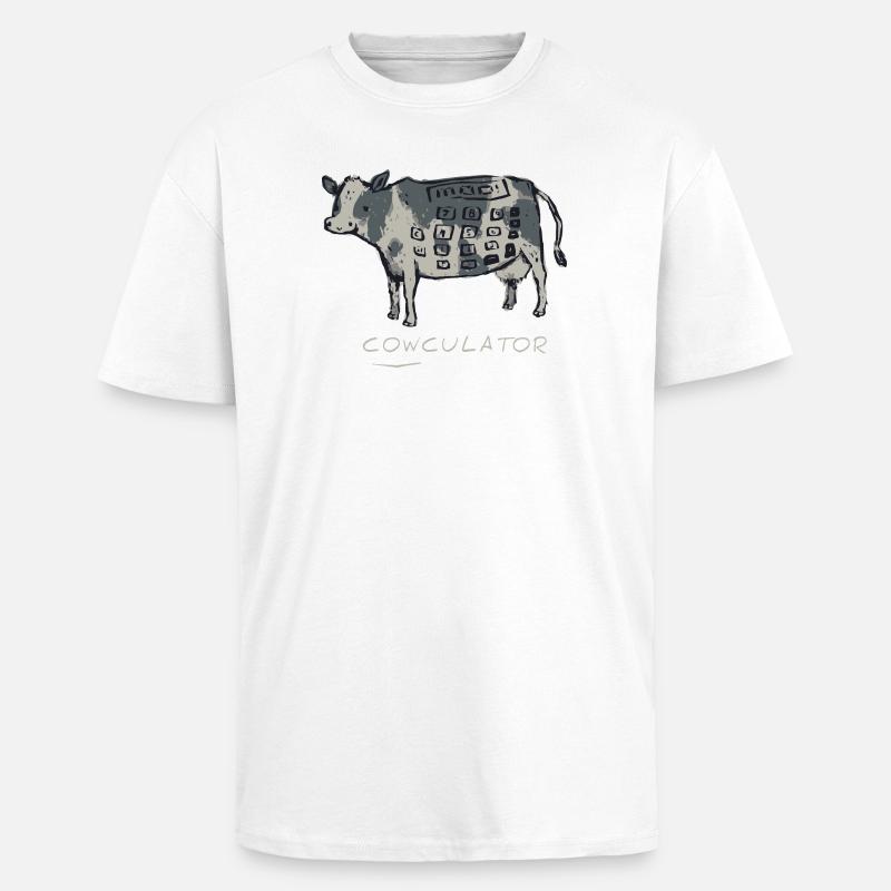 Math Nerd Étudiants Professeur d’Université Mathématiques - T-shirt unisexe oversize épais - blanc