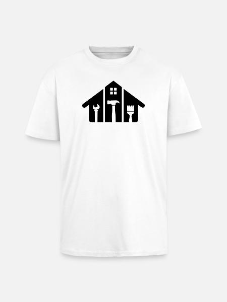 Home & Craft – Hammer Brush Tool - Unisex Oversized Heavyweight T-shirt - white