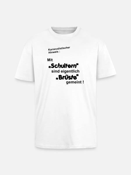Note de carnaval - T-shirt unisexe oversize épais - blanc