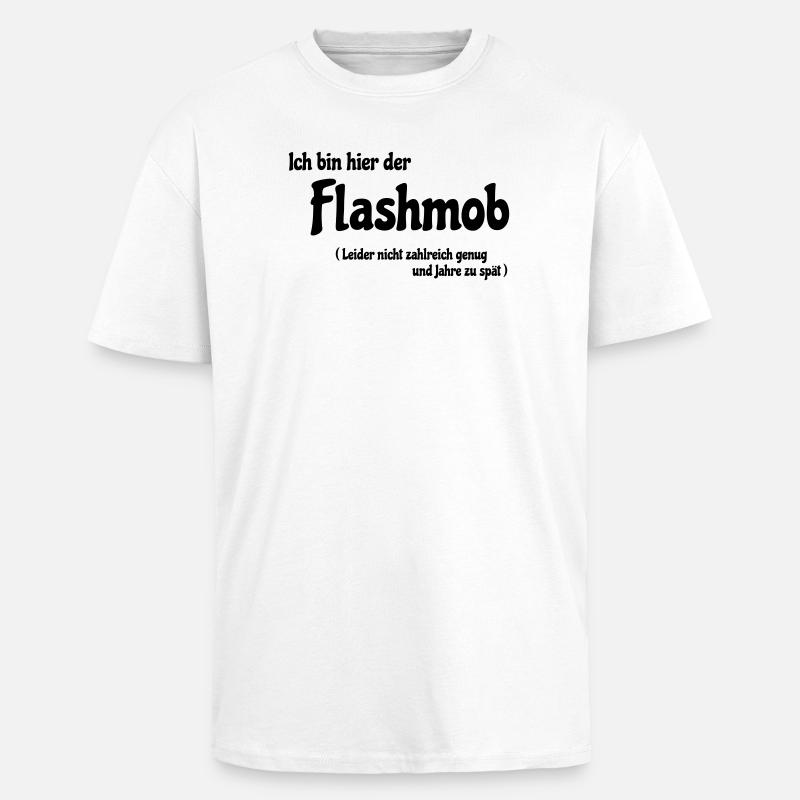 Flash mob - T-shirt unisexe oversize épais - blanc