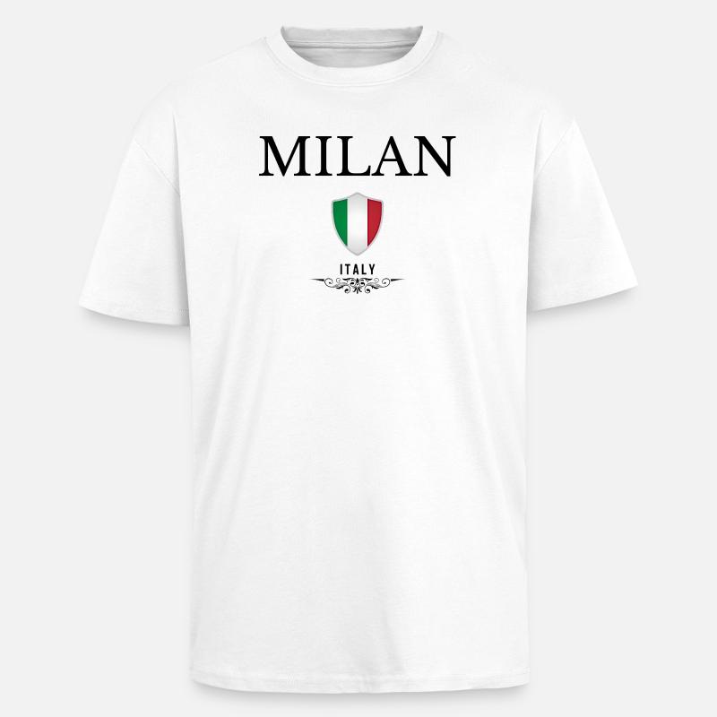 Ich liebe Mailand, Souvenir Mailand. - Oversized Heavyweight Unisex T-Shirt - Weiß