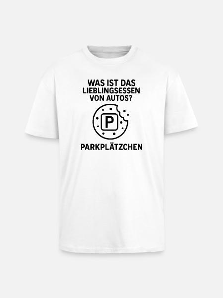 parkplätzchen witz autofahrer kekse - Oversized Heavyweight Unisex T-Shirt - Weiß