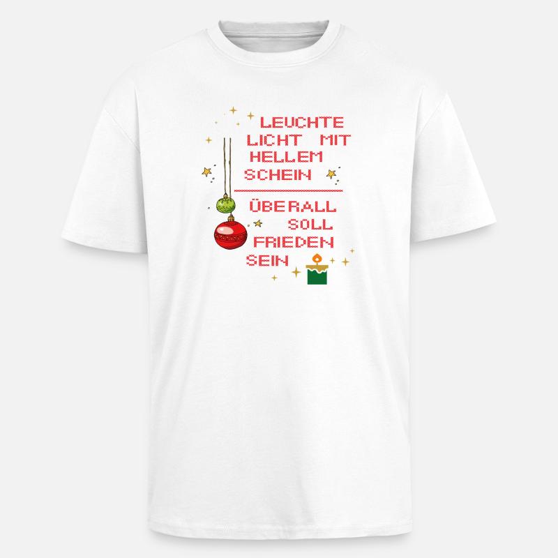 Leuchte Licht mit hellem Schein - Oversized Heavyweight Unisex T-Shirt - Weiß