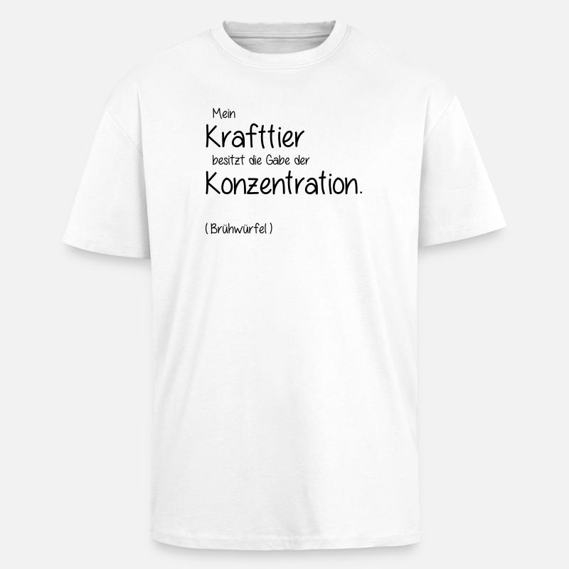 Krafttier - Oversized Heavyweight Unisex T-Shirt - Weiß