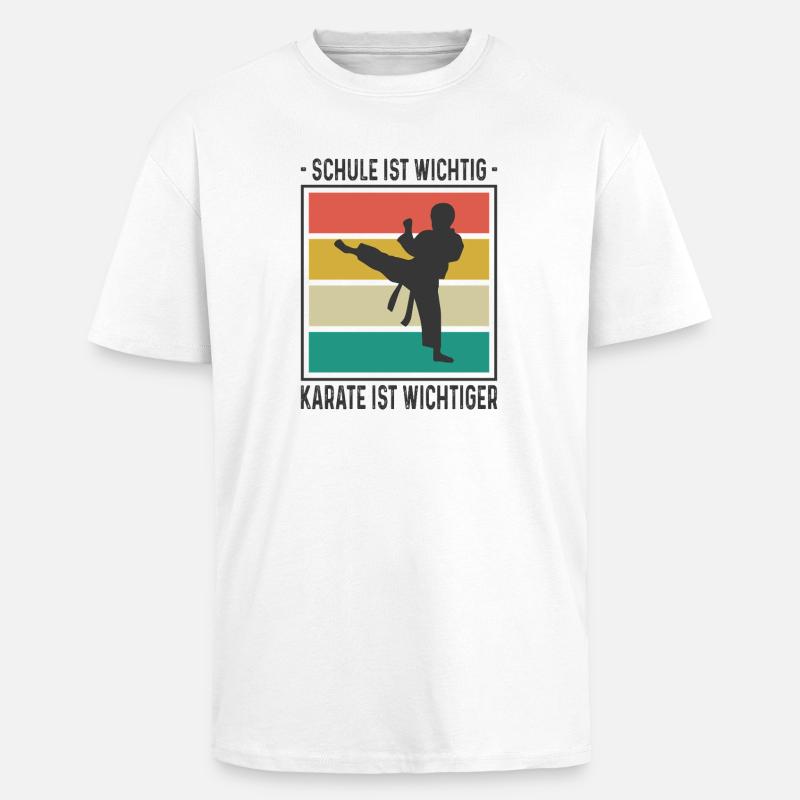 Kinder Karate Training Geschenke - Oversized Heavyweight Unisex T-Shirt - Weiß