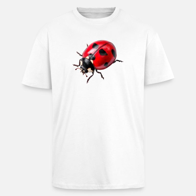 Les coccinelles sont aussi appelées coccinelles - T-shirt unisexe oversize épais - blanc