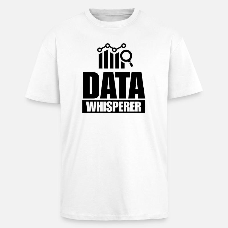 Data Analyst Scientist Engineering Analysis - Unisex Oversized Heavyweight T-shirt - white