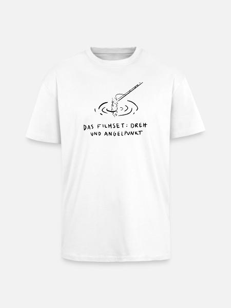 The film set, pivotal point - Unisex Oversized Heavyweight T-shirt - white