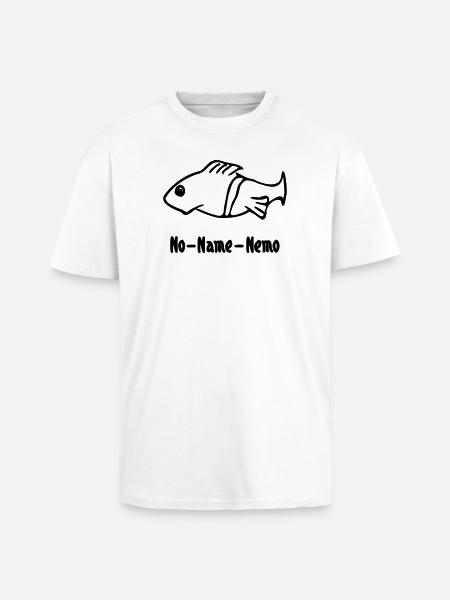 Fish without a name - Unisex Oversized Heavyweight T-shirt - white