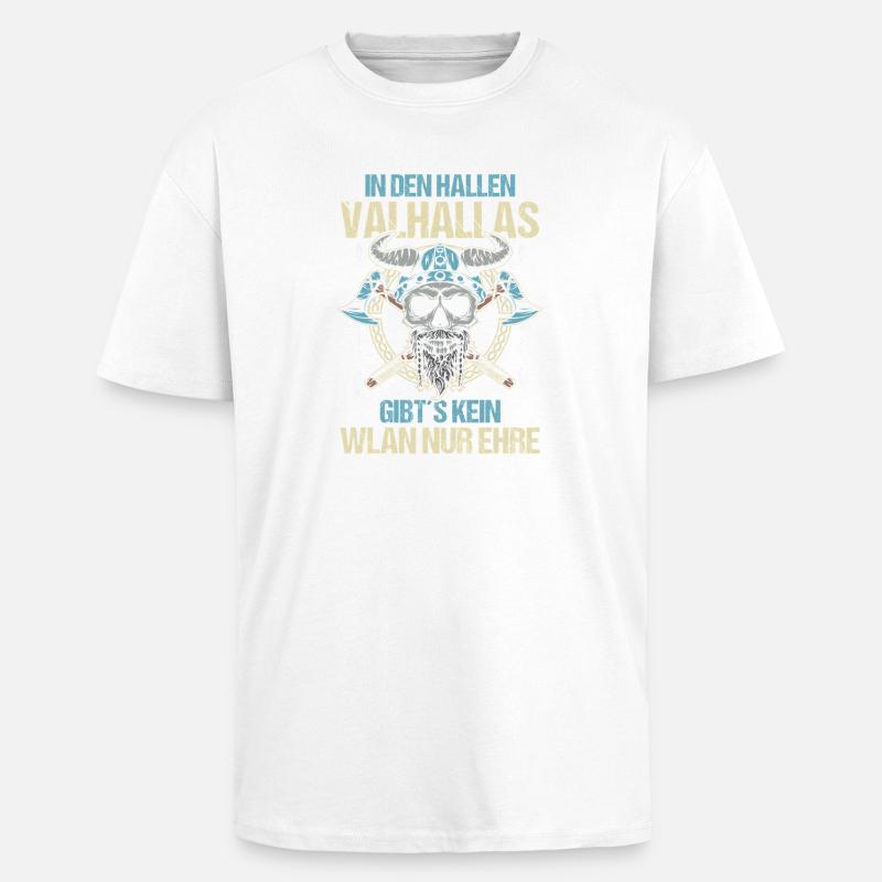 Mittelalter Schildwall Mittelaltermarkt Wikinger - Oversized Heavyweight Unisex T-Shirt - Weiß