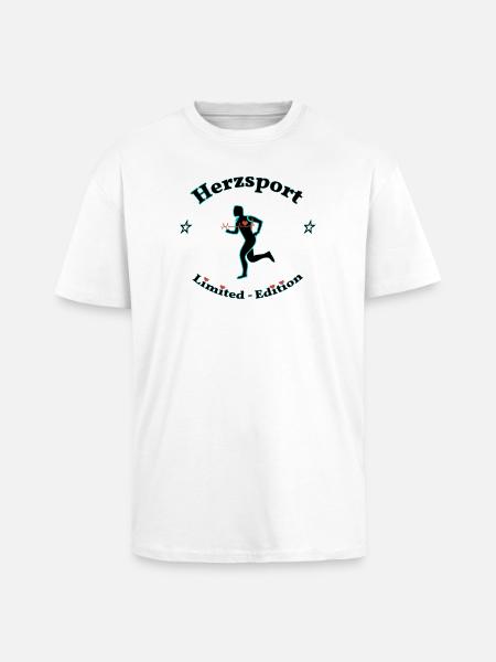 Hertz-Sport - Oversized Heavyweight Unisex T-Shirt - Weiß