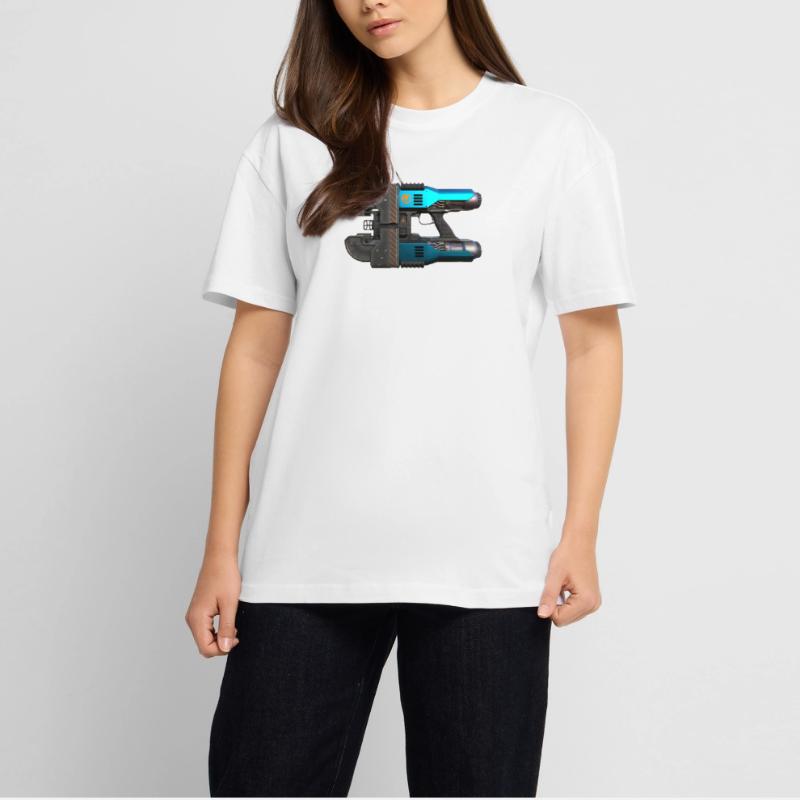 Space Drop Lasercutter Oversized Heavyweight Unisex T-Shirt