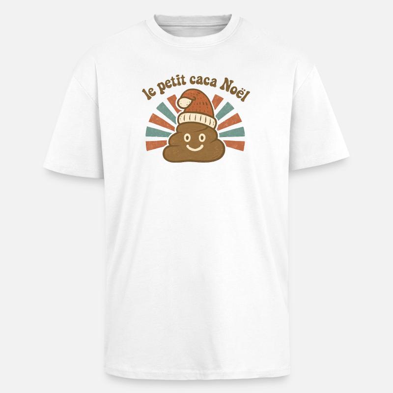 Der Weihnachtskakao - Oversized Heavyweight Unisex T-Shirt - Weiß