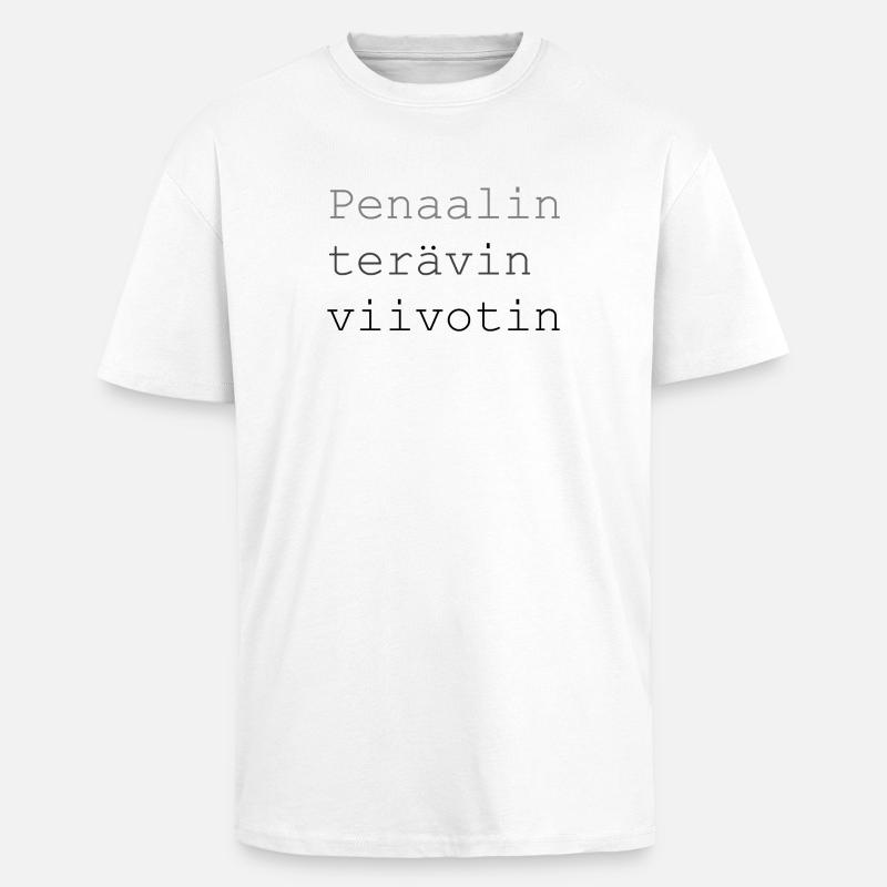 Sharpest - T-shirt unisexe oversize épais - blanc