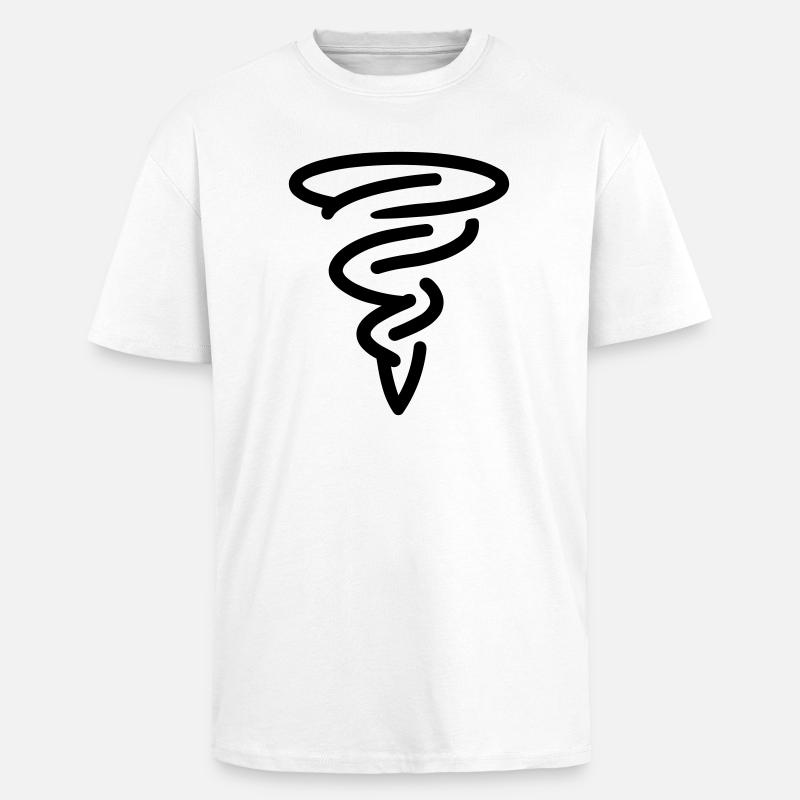 tornado - Unisex Oversized Heavyweight T-shirt - white