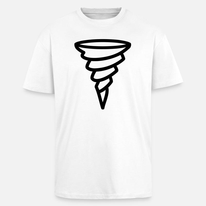 tornado - Unisex Oversized Heavyweight T-shirt - white