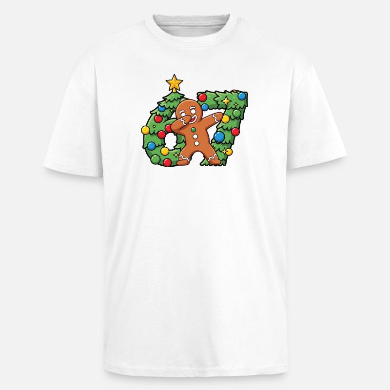 67 Meme-Lebkuchentanz auf dem Weihnachtskranz - Oversized Heavyweight Unisex T-Shirt - Weiß