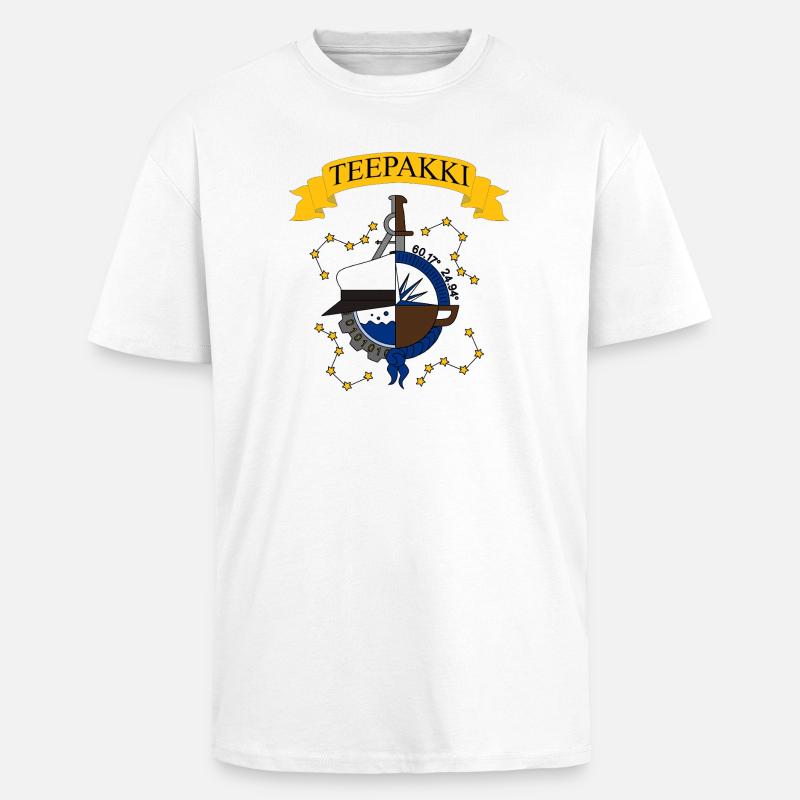 Teebeutel - Oversized Heavyweight Unisex T-Shirt - Weiß