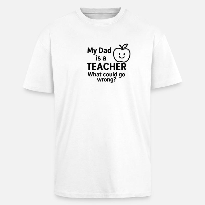 Diction joyeuse - T-shirt unisexe oversize épais - blanc