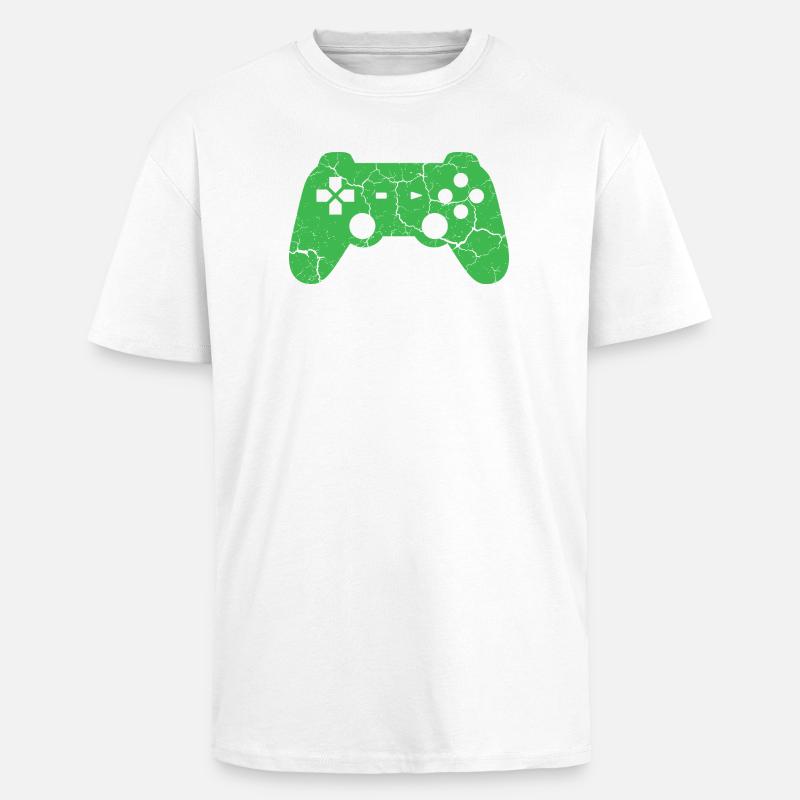 Controller Gaming  - T-shirt unisexe oversize épais - blanc