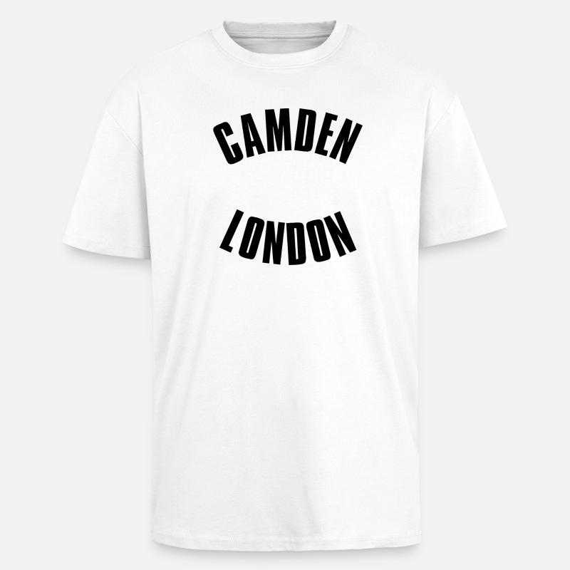 Logo de l’arc de Gamden Londres - T-shirt unisexe oversize épais - blanc