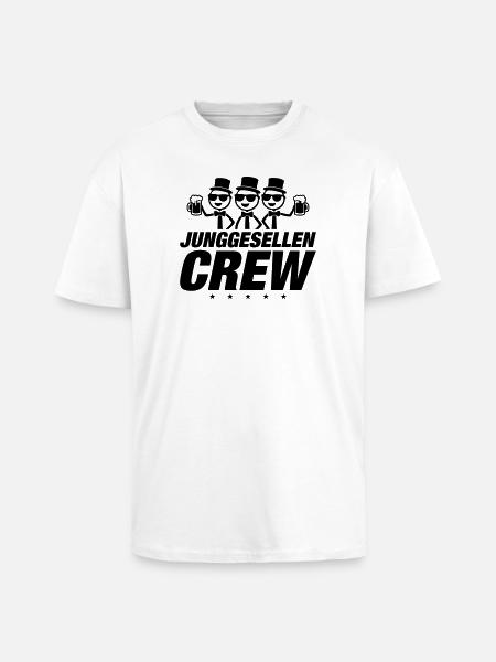 Équipage Bachelor - T-shirt unisexe oversize épais - blanc