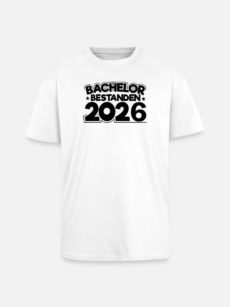 Bachelor 2026 Graduation Graduation - Unisex Oversized Heavyweight T-shirt - white