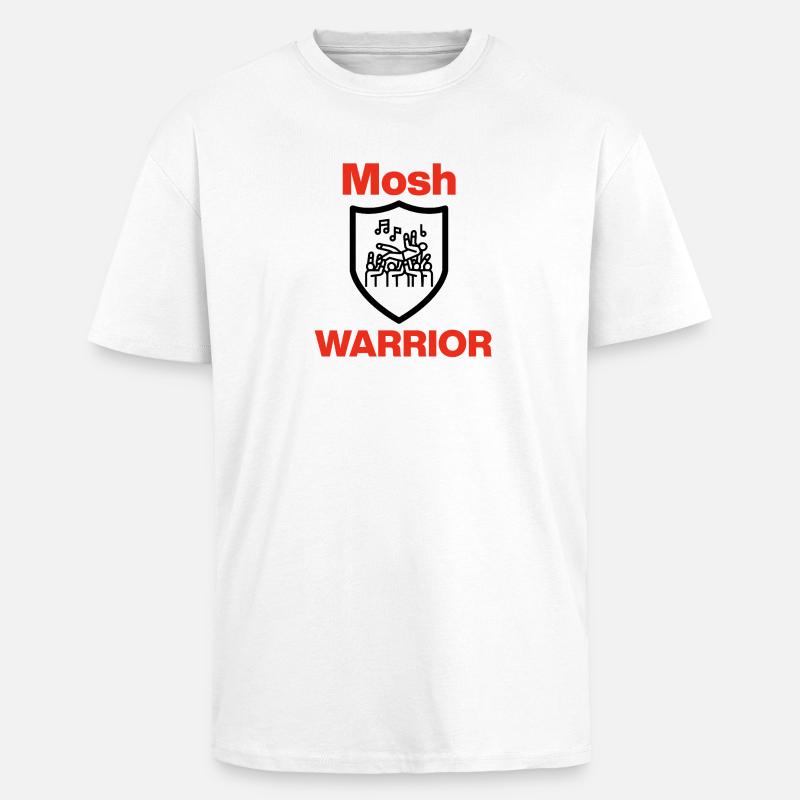 Mosh Warrior – Pit Legend! - Oversized Heavyweight Unisex T-Shirt - Weiß