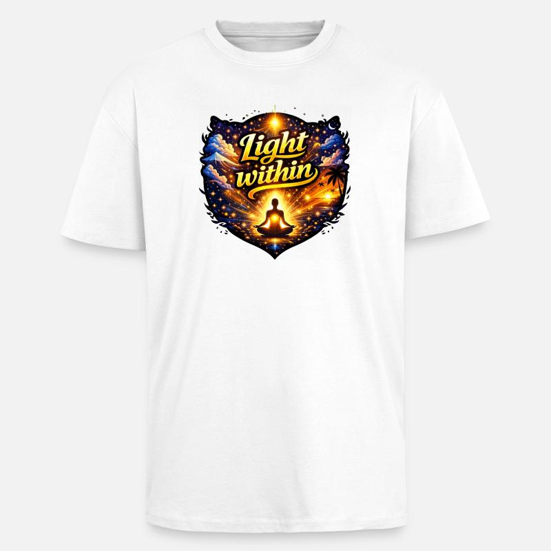 Light within - Unisex Oversized Heavyweight T-shirt - white