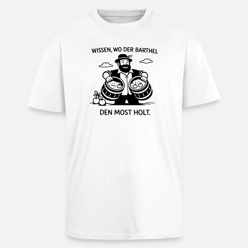 know where Barthel gets the must - Unisex Oversized Heavyweight T-shirt - white