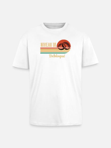Brautmutt-Hochzeit – 10 Jahre Ehe - Oversized Heavyweight Unisex T-Shirt - Weiß
