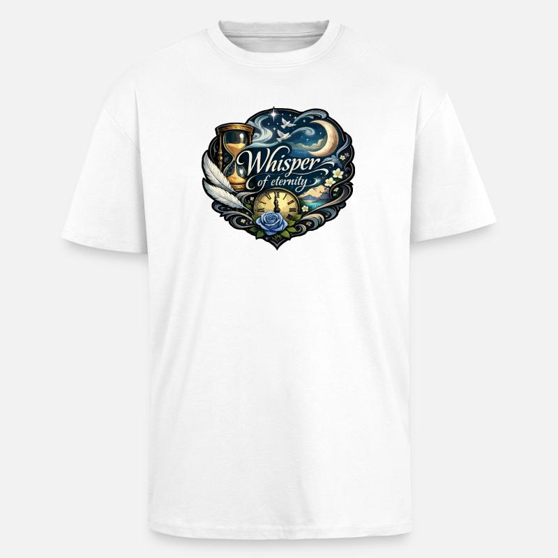 Murmure de l’éternité - T-shirt unisexe oversize épais - blanc
