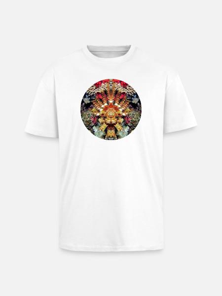 Wasserwesen Korallen Mandala - Oversized Heavyweight Unisex T-Shirt - Weiß