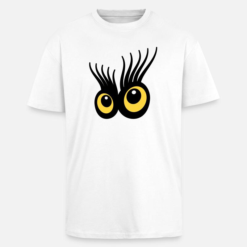 Augen - Oversized Heavyweight Unisex T-Shirt - Weiß