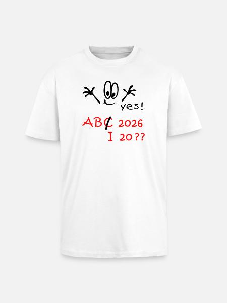 Back to school 2026 Abitur ? - Unisex Oversized Heavyweight T-shirt - white