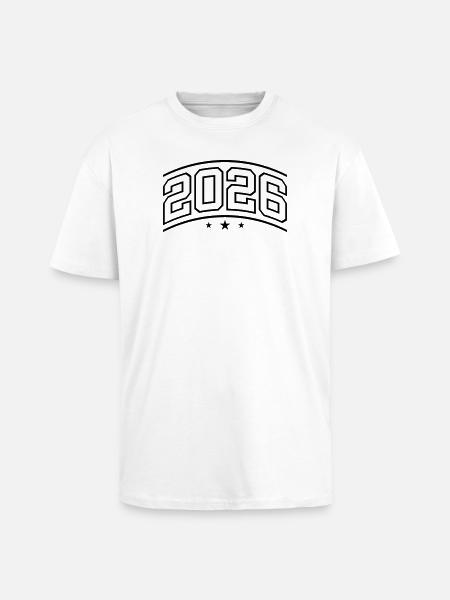 Élément 2026 - T-shirt unisexe oversize épais - blanc