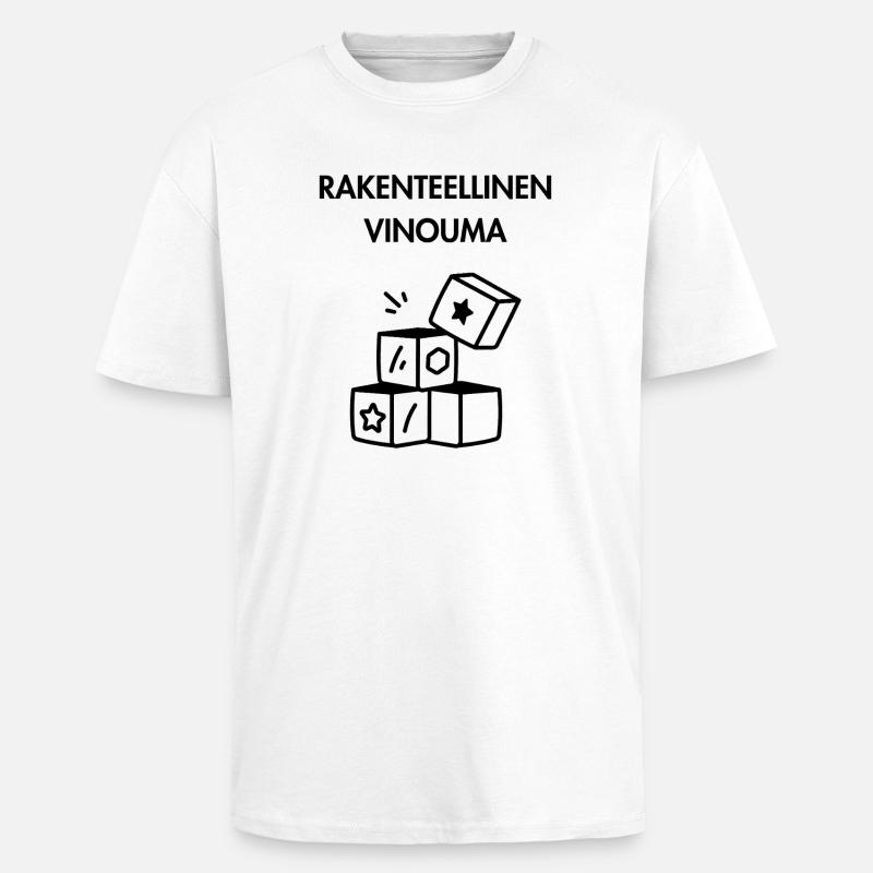 Polarisation structurelle - T-shirt unisexe oversize épais - blanc