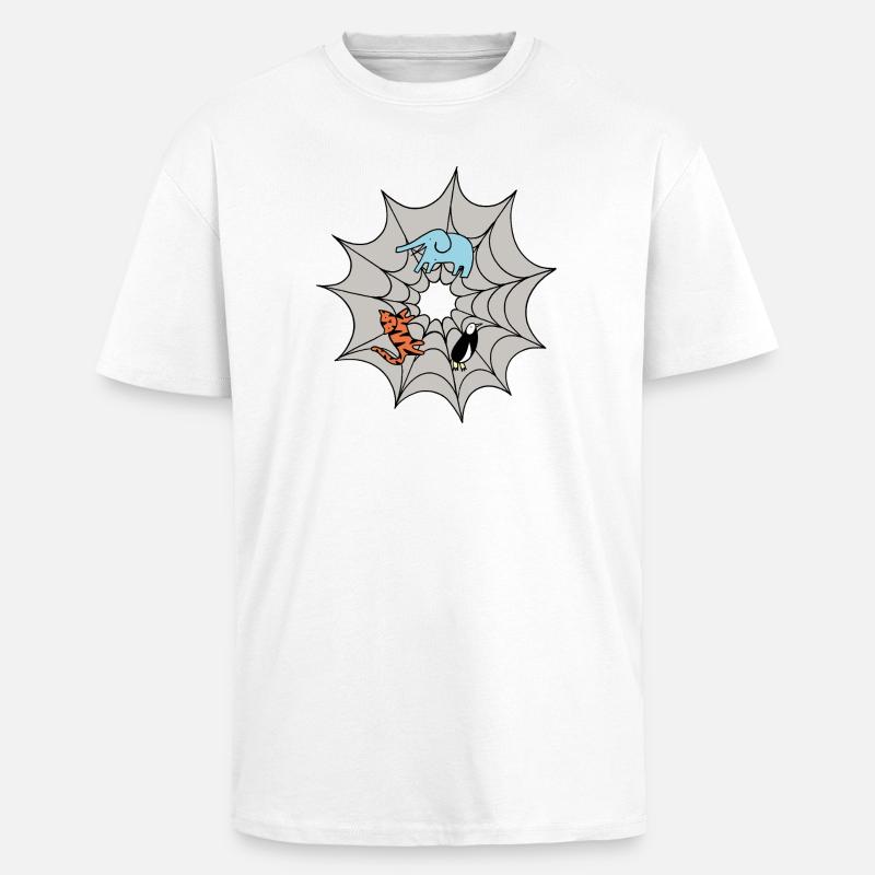 Spider web - Unisex Oversized Heavyweight T-shirt - white