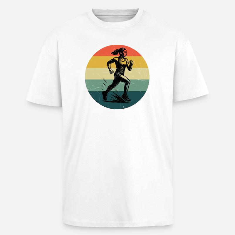 Conception compacte pour la course automobile - T-shirt unisexe oversize épais - blanc