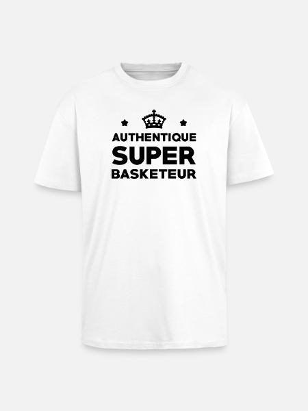 Super Basketteur - Basketball - T-shirt unisexe oversize épais - blanc
