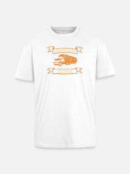 Legendary Truck Orange Athur - Unisex Oversized Heavyweight T-shirt - white