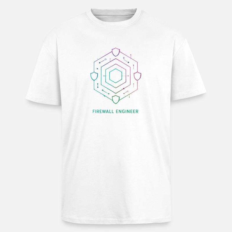 Firewall Engineer - Cybersecurity - Unisex Oversized Heavyweight T-shirt - white