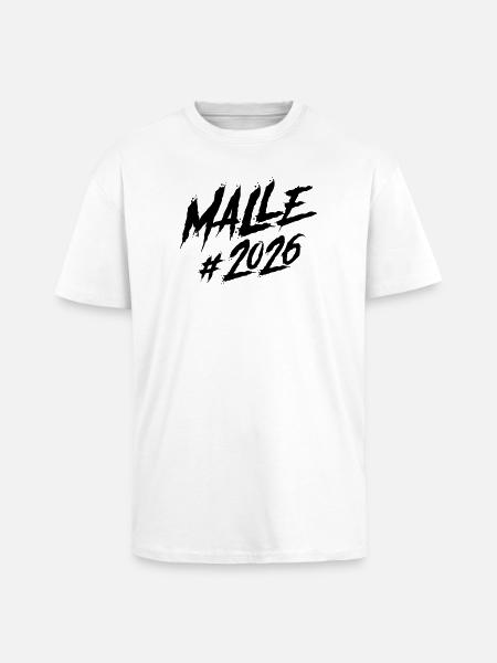 Malle 2026 Mallorca Team - Unisex Oversized Heavyweight T-shirt - white