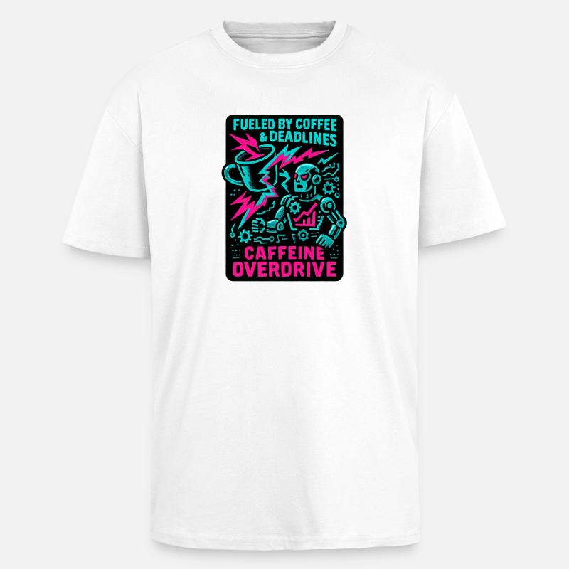 Telearbeit – Telearbeit – Voll-Fernarbeit - Oversized Heavyweight Unisex T-Shirt - Weiß