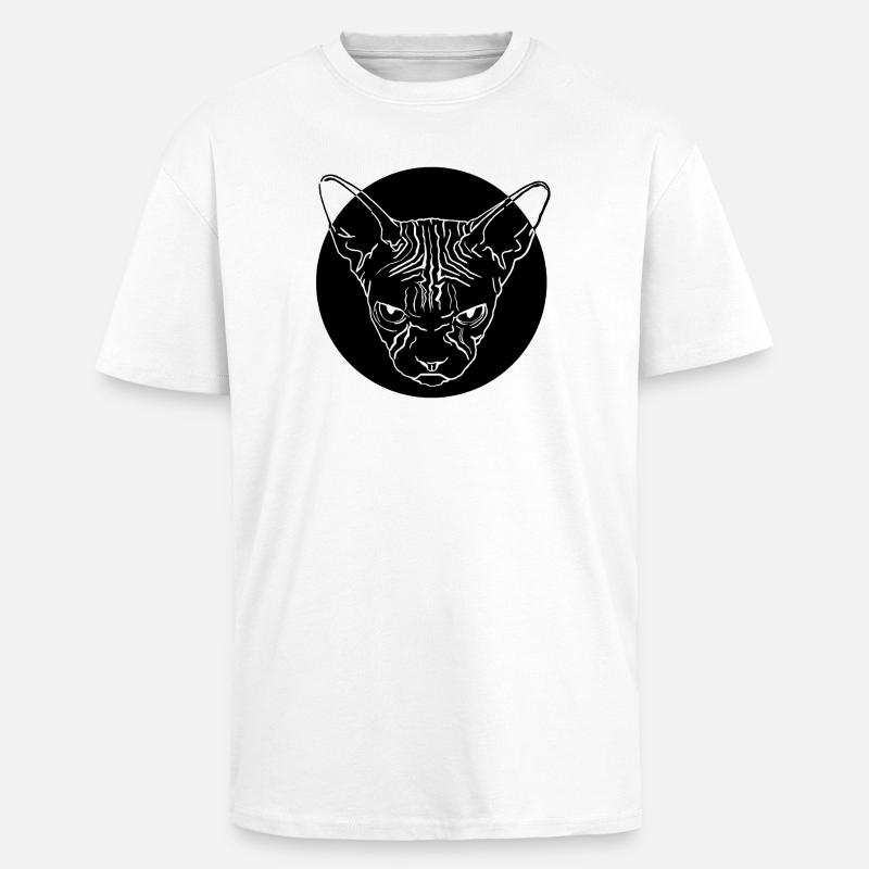 Sphinxkopf - Oversized Heavyweight Unisex T-Shirt - Weiß