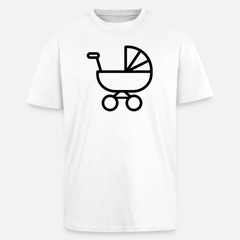 stroller_-1-stroller - Unisex Oversized Heavyweight T-shirt - white