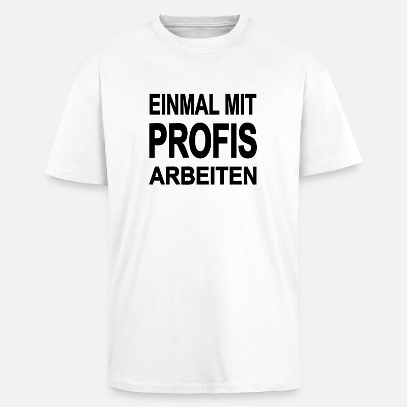 work - Unisex Oversized Heavyweight T-shirt - white