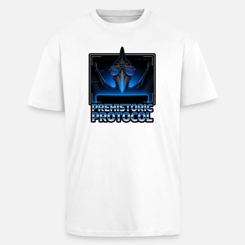 Ancient Protocol Neon - Unisex Oversized Heavyweight T-shirt - white