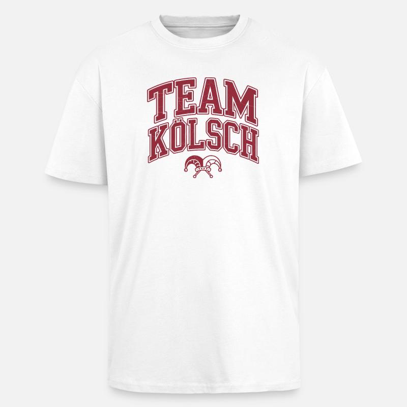 Team Kölsch - Karneval Kostüm - Oversized Heavyweight Unisex T-Shirt - Weiß